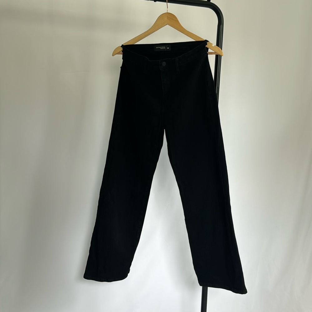 Black Cropped Wide Leg Denim | The Tale of the Traveling Snatched Denim